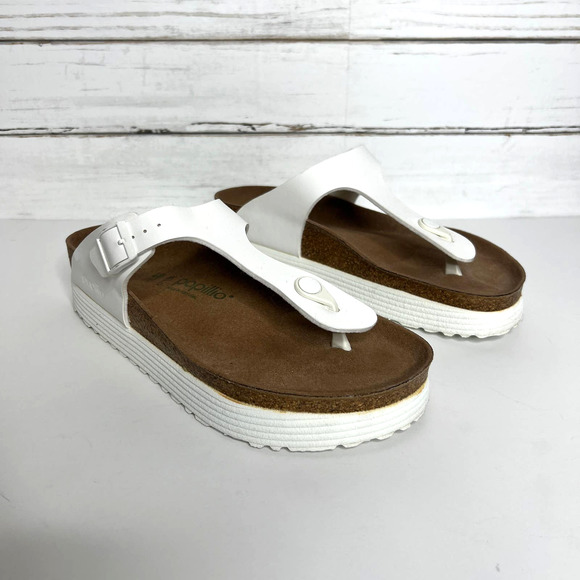 Birkenstock Papillio Gizeh Platform Flip Flop Sandals Shoe Size 9.5 - Picture 2 of 9